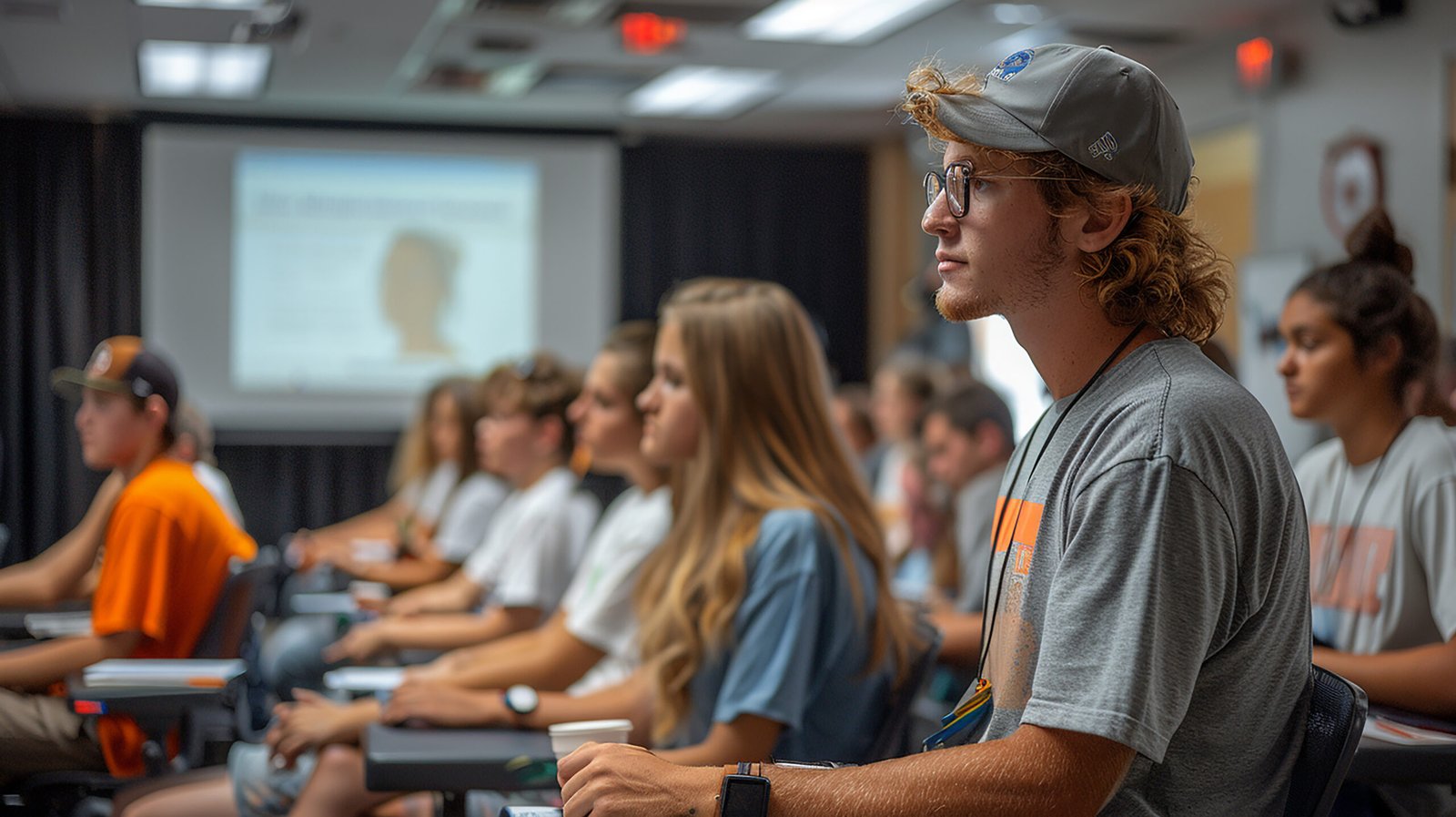 Students in a university environment